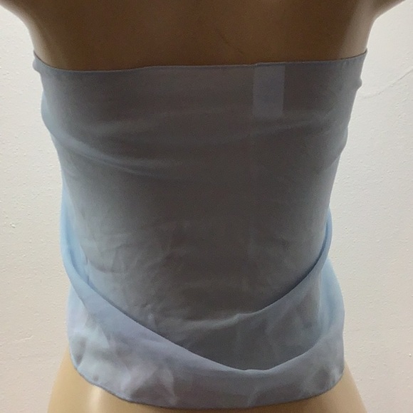 Zuliana Size S/M Light Blue Top/Short Sarong. Made in USA - Picture 3 of 3